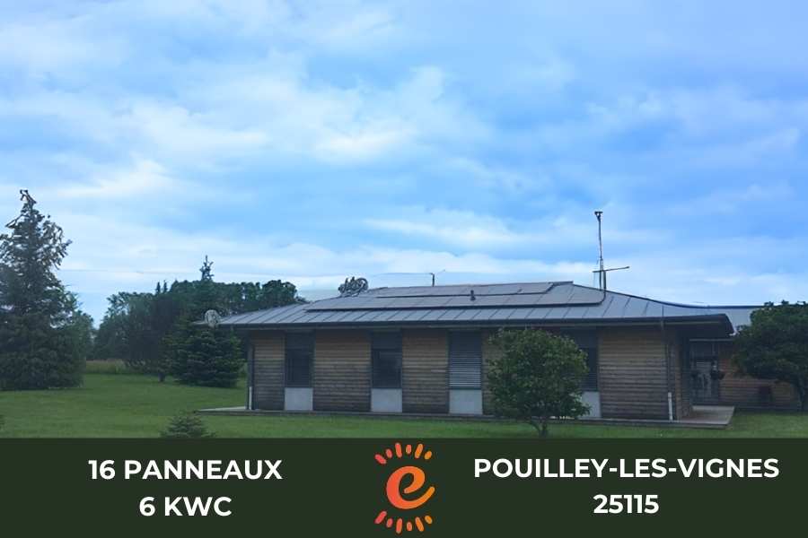 Installation de panneaux solaires sur maison à Pouilley-les-Vignes, Doubs (25)