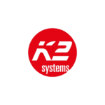 Logo de K2 Systems, solutions de montage pour panneaux photovoltaïques.