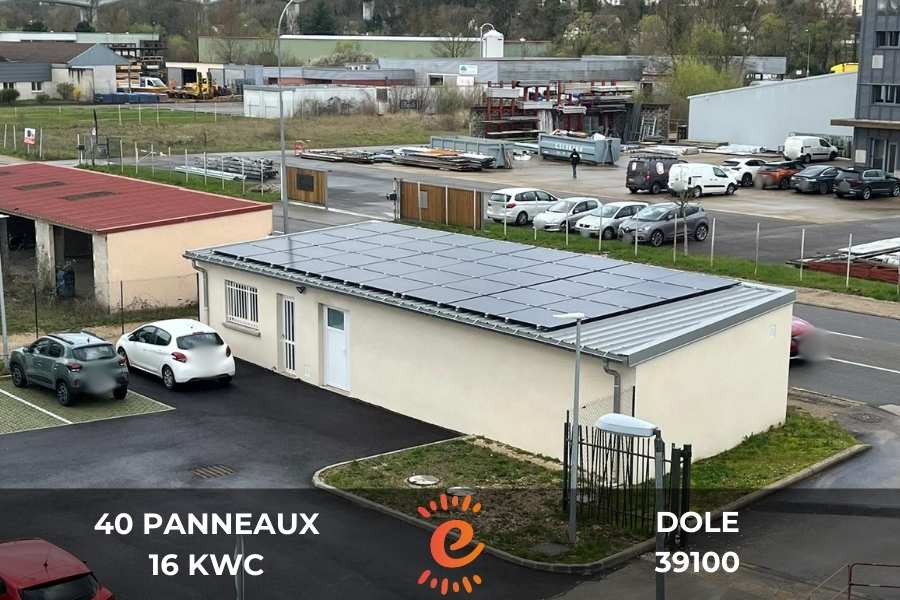 Installation de panneaux solaires sur Grand Dole Habitat à Dole, Jura (39)
