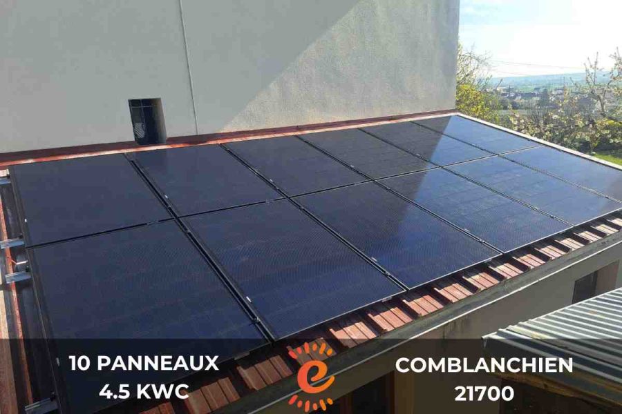 Installation de panneaux solaires sur maison à Comblanchien, Côte d'or (21)